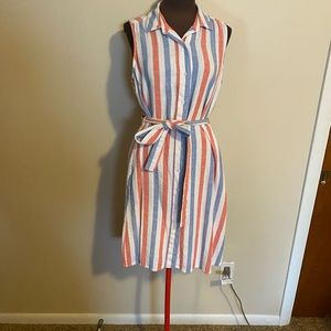 Striped linen dress by Old Navy